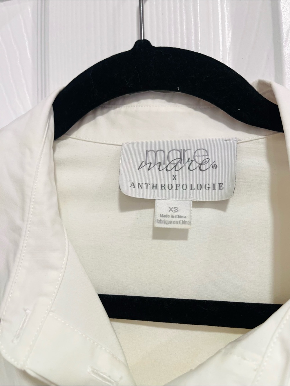 Mare Mare x Anthropologie White Poplin Oversized Shirt Dress Size XS - Picture 3 of 7